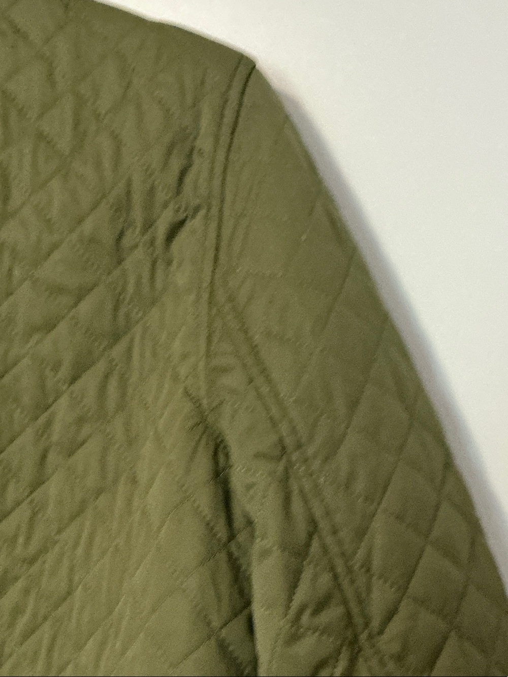 bagatelle Olive Quilted Bomber Jacket with Brown Corduroy Collar - Picture 10 of 11